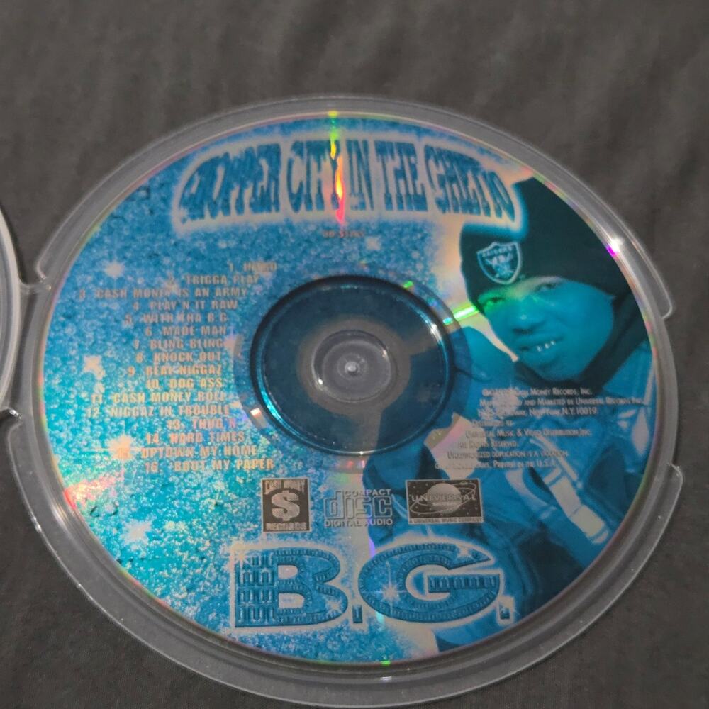 Vtg 1999 B.G. CHOPPER CITY IN THE GHETTO CD RAP HIP HOP CASH MONEY RECORDS